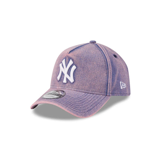 NEW ERA New York Yankees 9FORTY A-Frame Snapback Cap - Pink Acid Denim