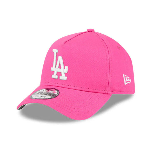 NEW ERA Los Angeles Dodgers Burst Pink 9FORTY A-Frame Snapback Cap - Fuchsia/Grey