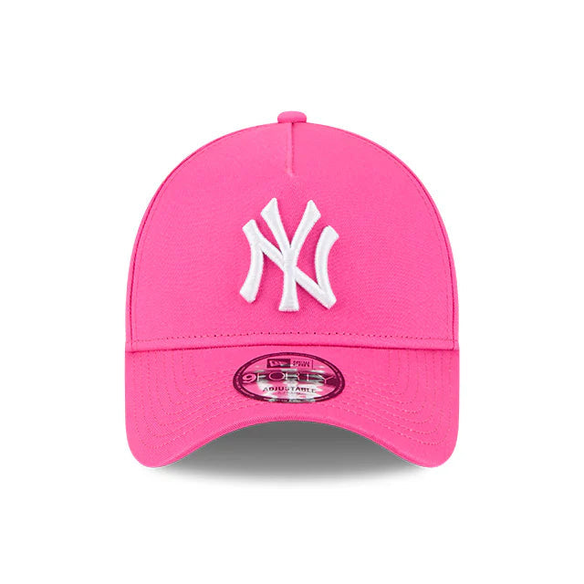 NEW ERA New York Yankees Burst Pink 9FORTY A-Frame Snapback Cap - Fuchsia/Grey