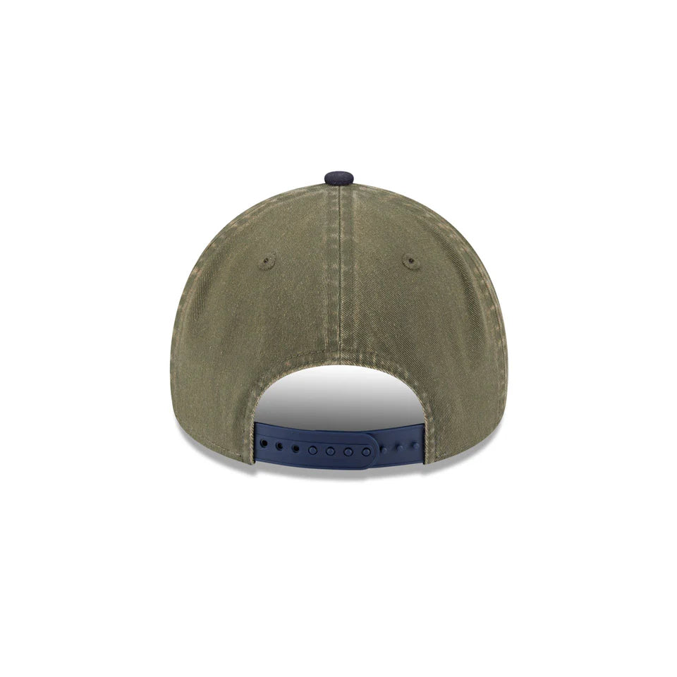 NEW ERA New York Yankees 9FORTY A-Frame Snapback Cap - New Olive/Navy Wash