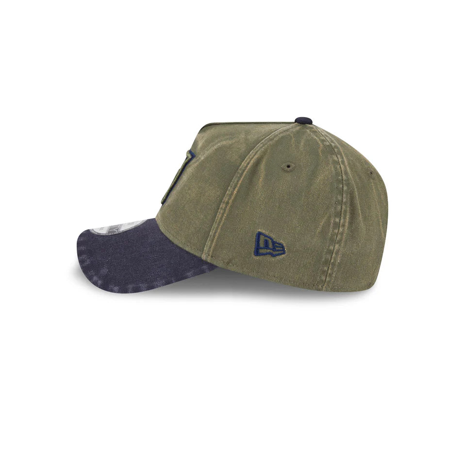 NEW ERA New York Rangers 9FORTY A-Frame Snapback Cap - New Olive/Navy Wash