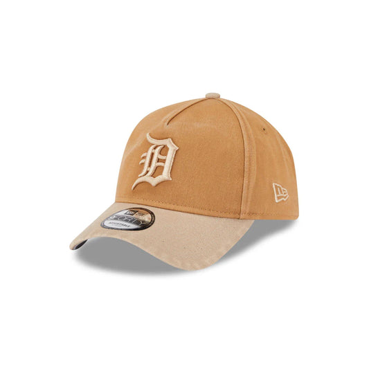 NEW ERA Detroit Tigers Washed Earthtones 9FORTY A-Frame Snapback Cap - Wheat/Grey UV