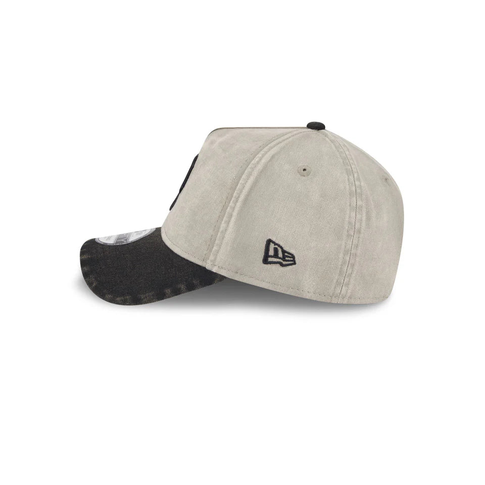 NEW ERA Pittsburgh Pirates Washed Earthtones 9FORTY A-Frame Snapback Cap - Pebble/Grey UV