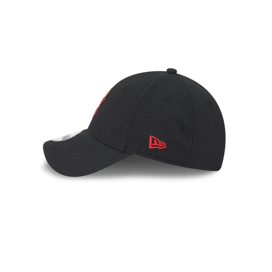 NEW ERA Boston Red Sox Neon 9FORTY Snapback Cap - Black/Scarlet