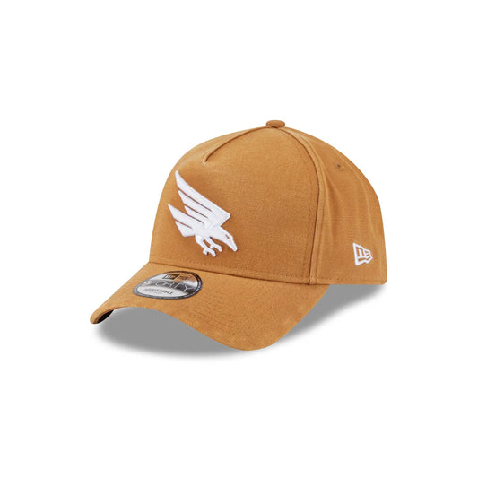 NEW ERA Adelaide Crows Canvas 9FORTY A-Frame Snapback Cap - Light Bronze/White