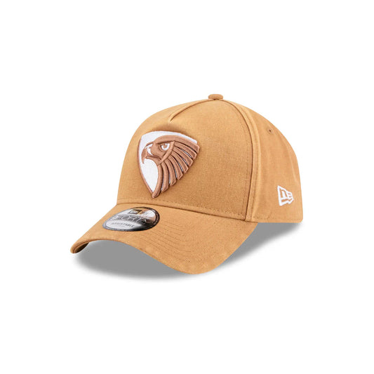 NEW ERA Hawthorn Canvas 9FORTY A-Frame Snapback Cap - Light Bronze/White