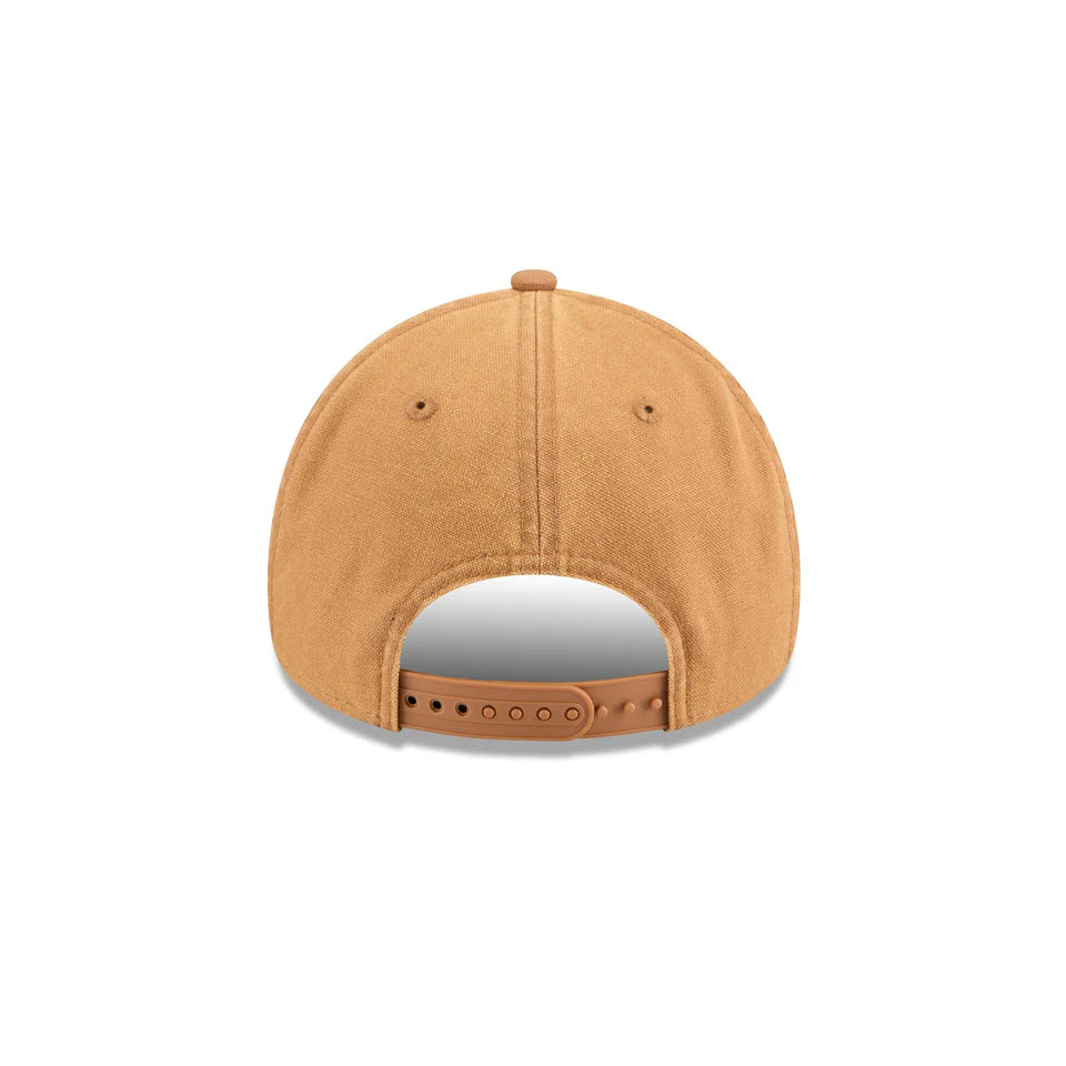 NEW ERA Western Bulldogs Canvas 9FORTY A-Frame Snapback Cap - Light Bronze/White