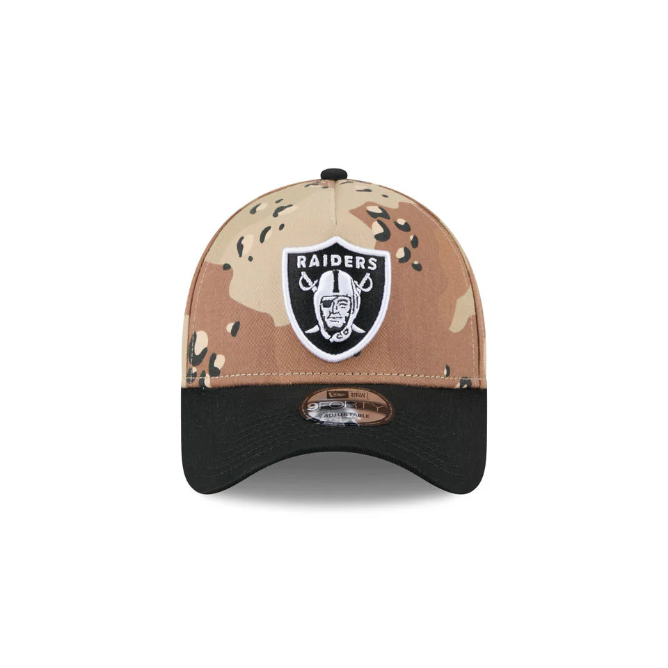 NEW ERA Las Vegas Raiders Desert Washed 9FORTY A-Frame Snapback Cap - Desert Camo/Black