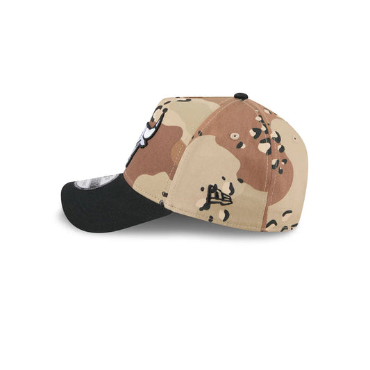 NEW ERA Chicago Bulls Desert Washed 9FORTY A-Frame Snapback Cap - Desert Camo/Black