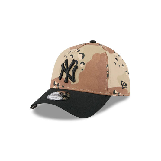 NEW ERA New York Yankees Desert Washed 9FORTY A-Frame Snapback Cap - Desert Camo/Black