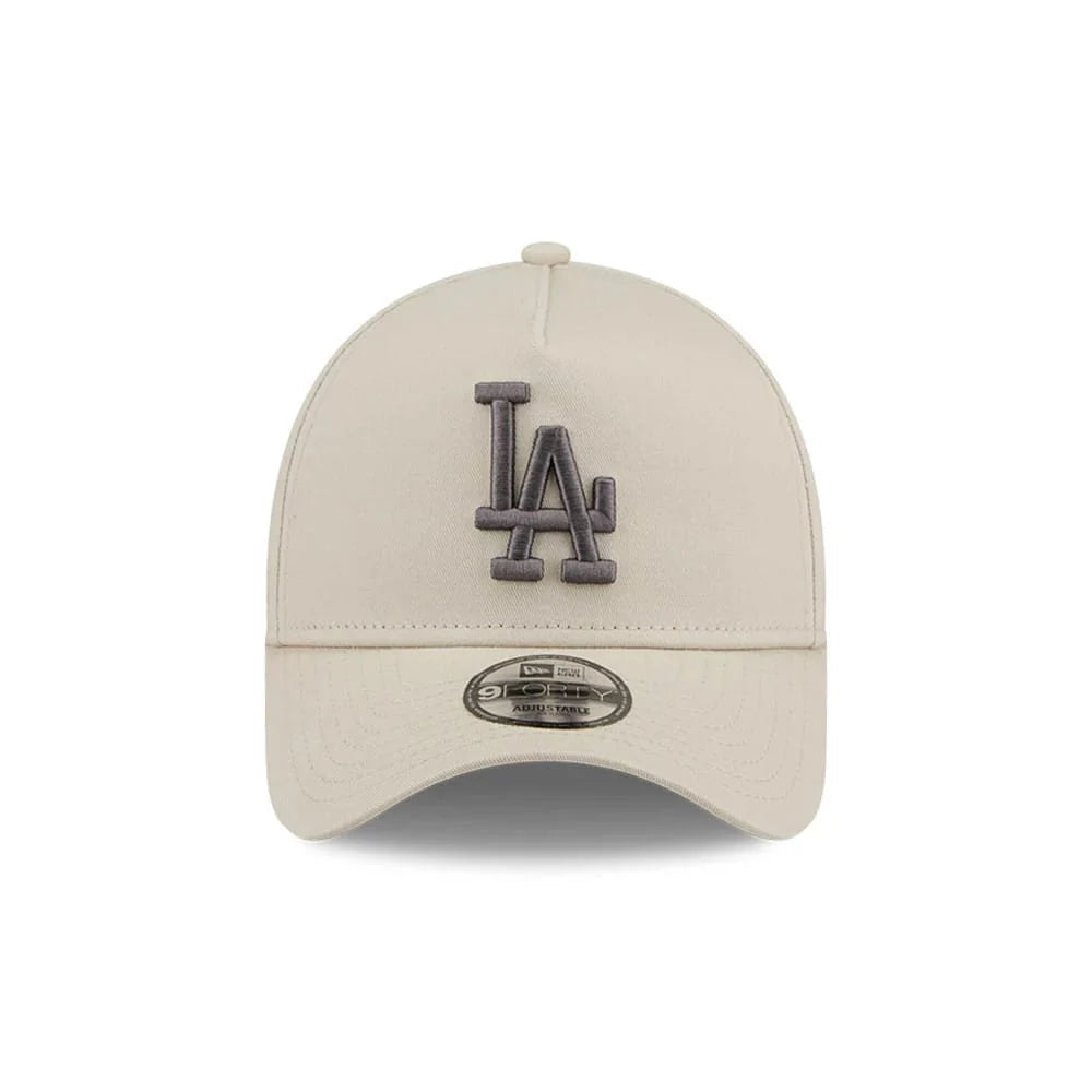 NEW ERA Los Angeles Dodgers Concrete 9FORTY A-Frame Snapback Cap - Stone
