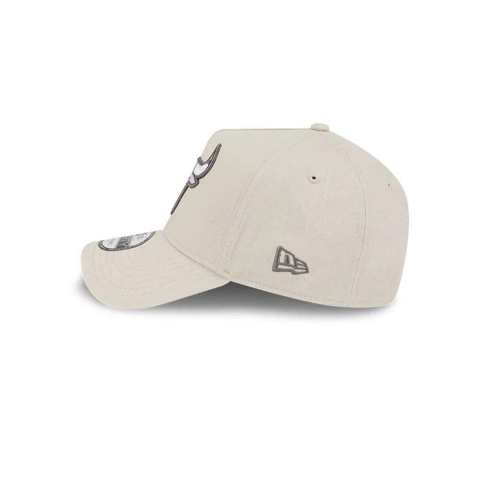 NEW ERA Chicago Bulls Concrete 9FORTY A-Frame Snapback Cap - Stone