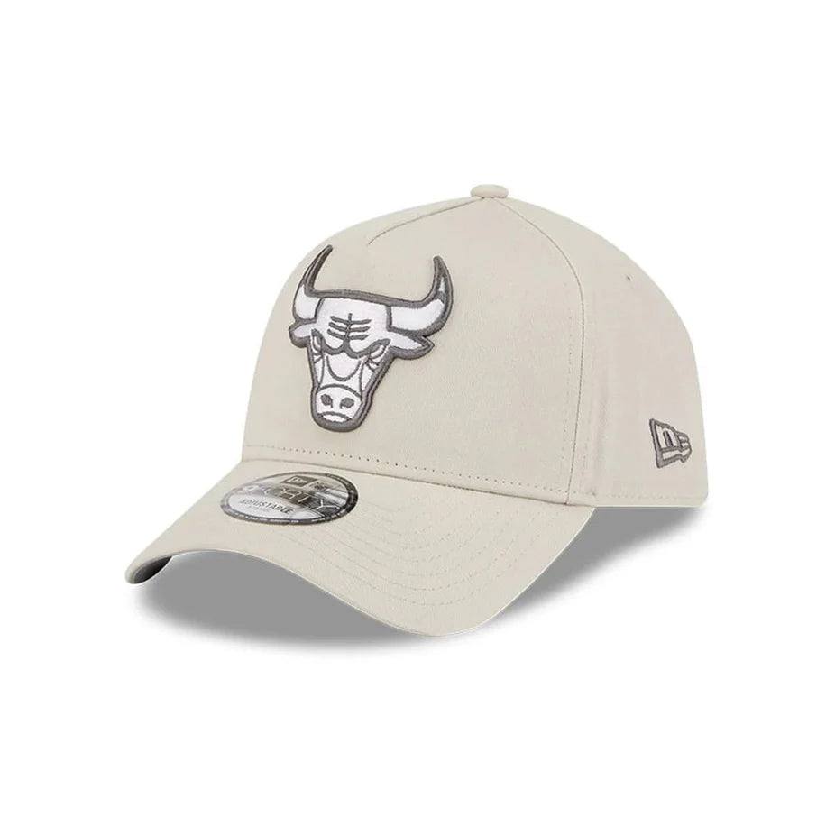 NEW ERA Chicago Bulls Concrete 9FORTY A-Frame Snapback Cap - Stone