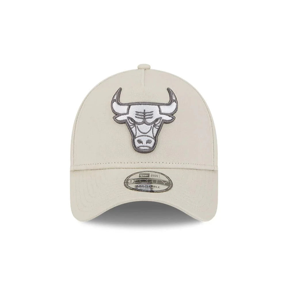 NEW ERA Chicago Bulls Concrete 9FORTY A-Frame Snapback Cap - Stone