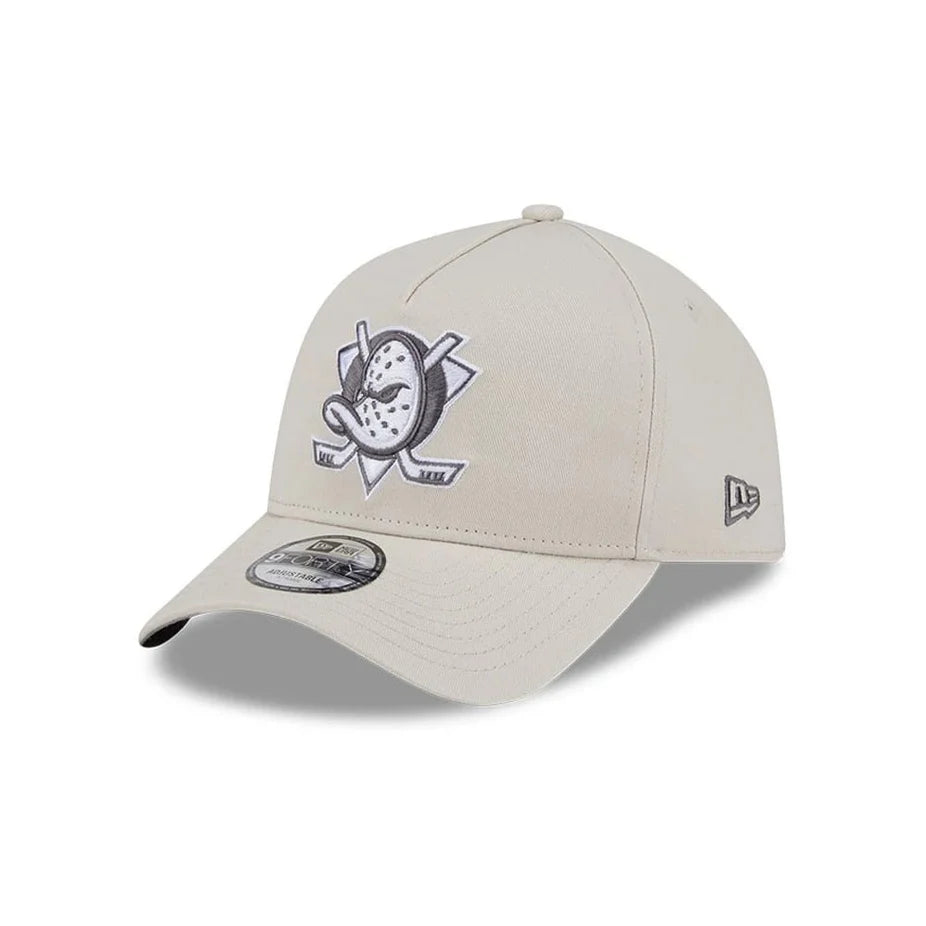 NEW ERA Anaheim Ducks Concrete 9FORTY A-Frame Snapback Cap - Stone