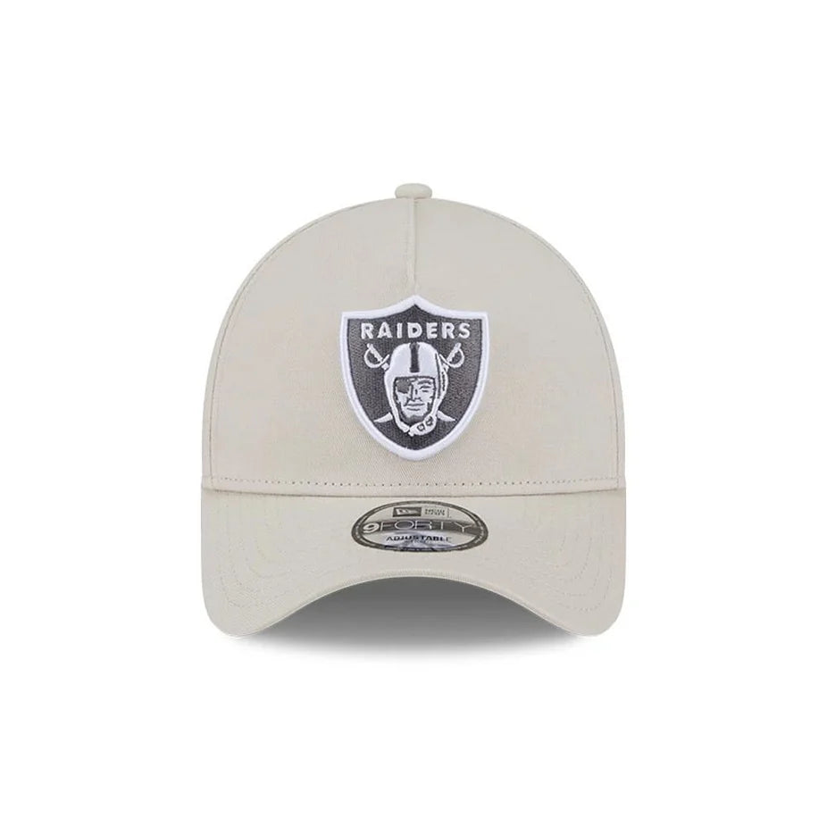 NEW ERA Las Vegas Raiders Concrete 9FORTY A-Frame Snapback Cap - Stone