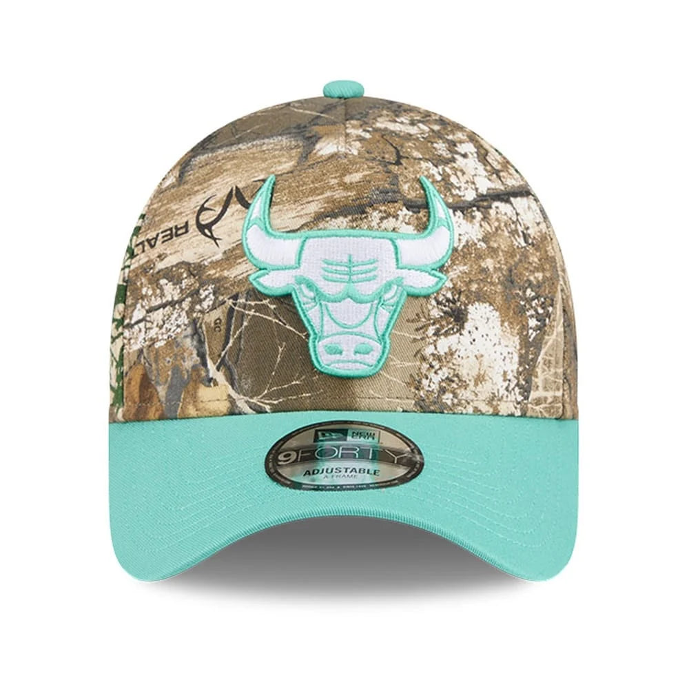 NEW ERA Chicago Bulls 9FORTY A-Frame Snapback Cap - Realtree/Spring Pastel