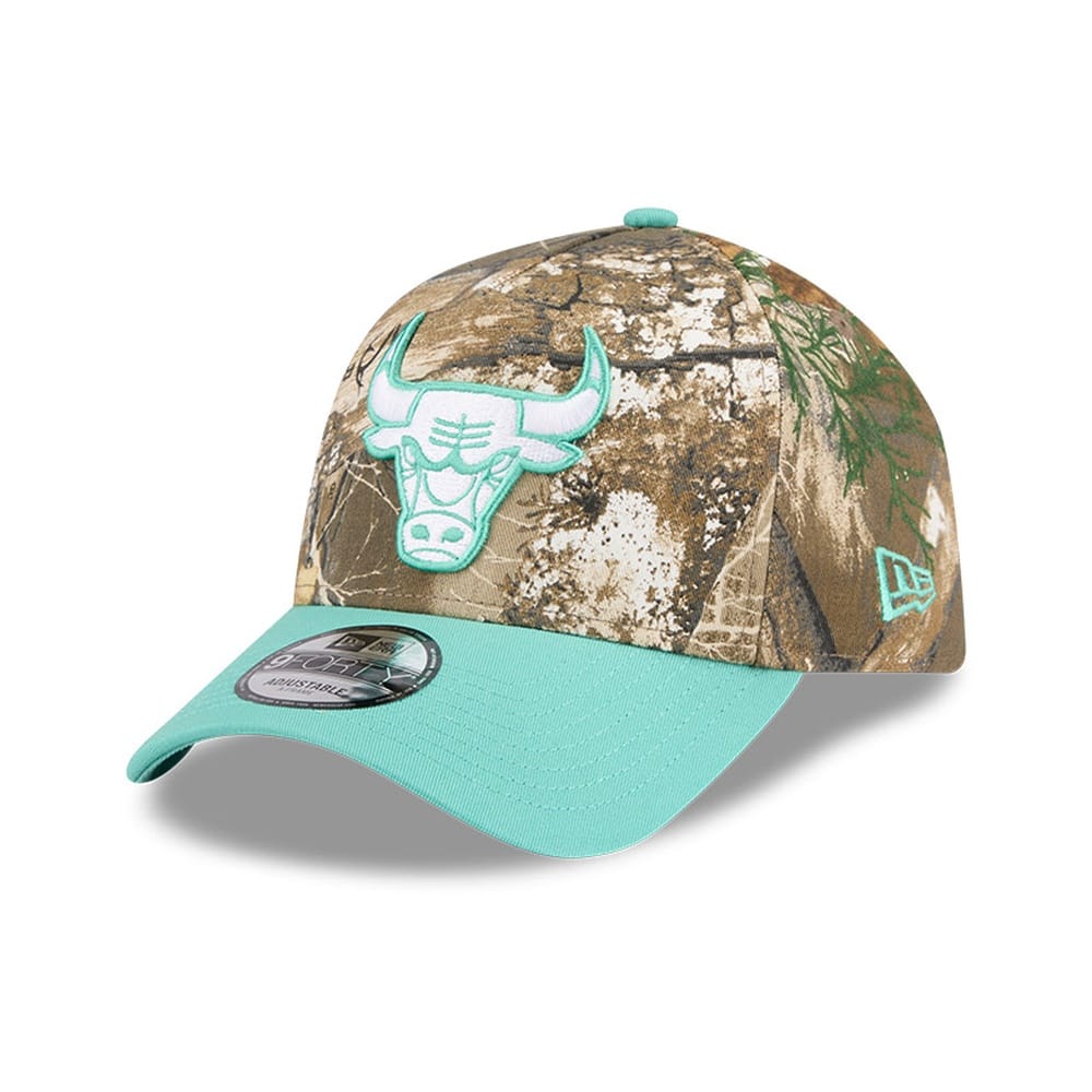 NEW ERA Chicago Bulls 9FORTY A-Frame Snapback Cap - Realtree/Spring Pastel