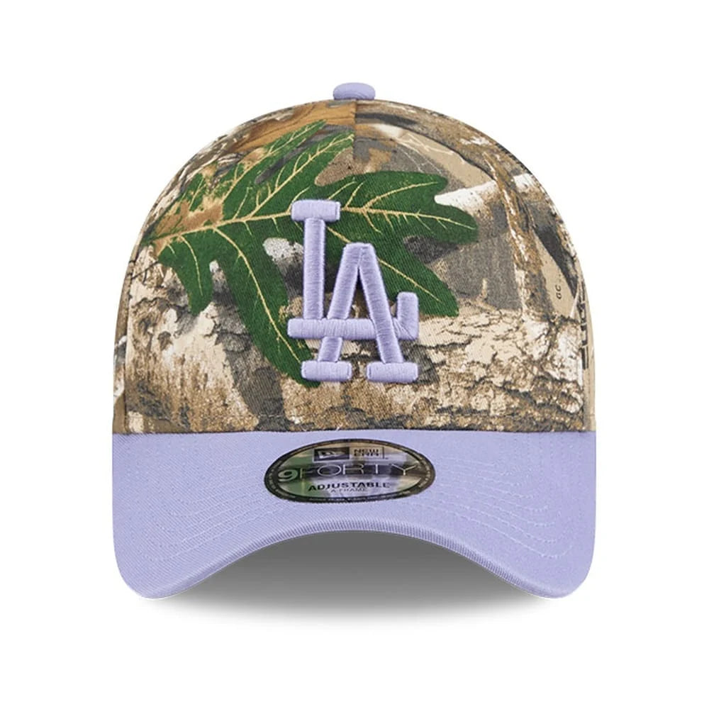 NEW ERA Los Angeles Dodgers 9FORTY A-Frame Snapback Cap - Realtree/Spring Pastel