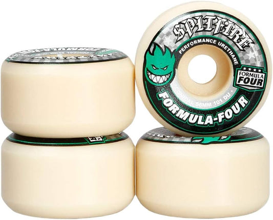 SPITFIRE 101 Formula Four Conical 56mm Skateboard Wheels - Green