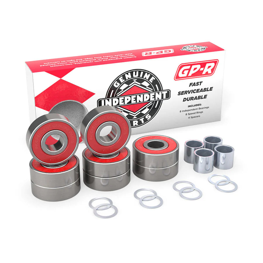 INDEPENDENT Genuine Parts Abec 5 Bearings - Red