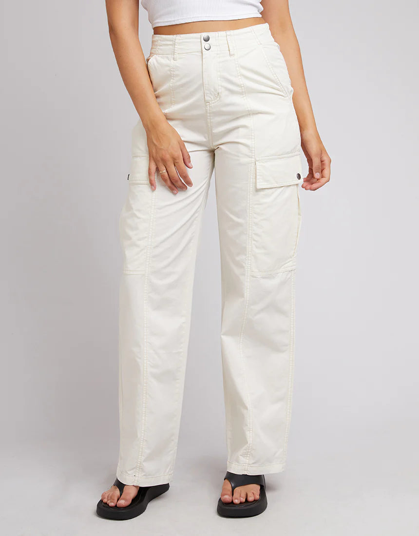 ALL ABOUT EVE Jessie Womens Cargo Pant - Vintage White