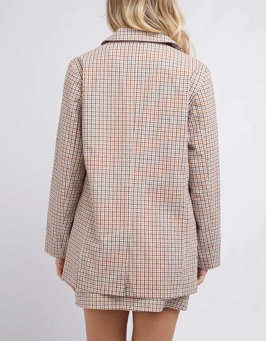 ALL ABOUT EVE Spencer Womens Blazer - Check