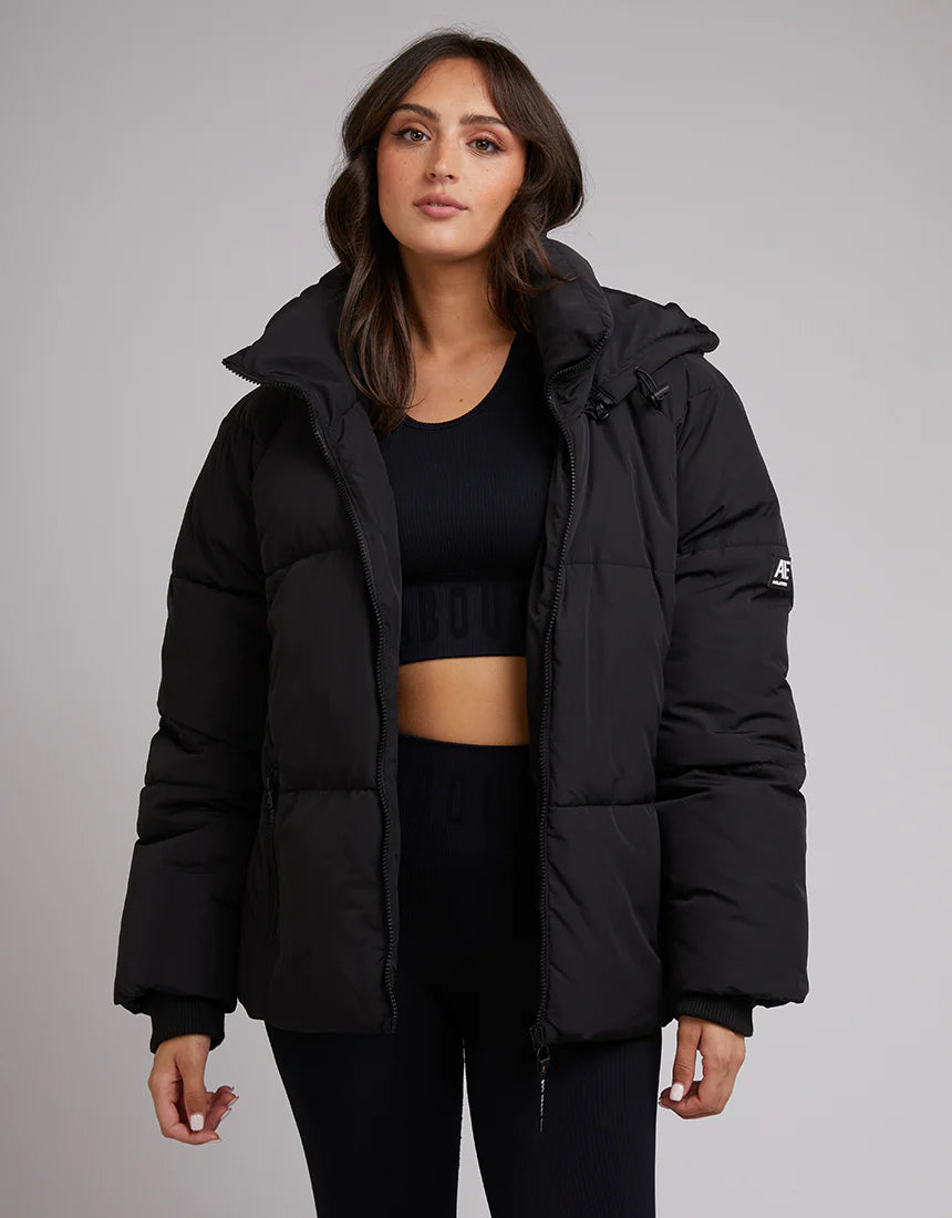 ALL ABOUT EVE Remi Luxe Womens Puffer Jacket - Black