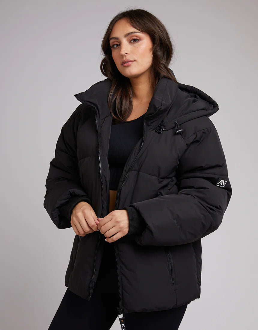 ALL ABOUT EVE Remi Luxe Womens Puffer Jacket - Black