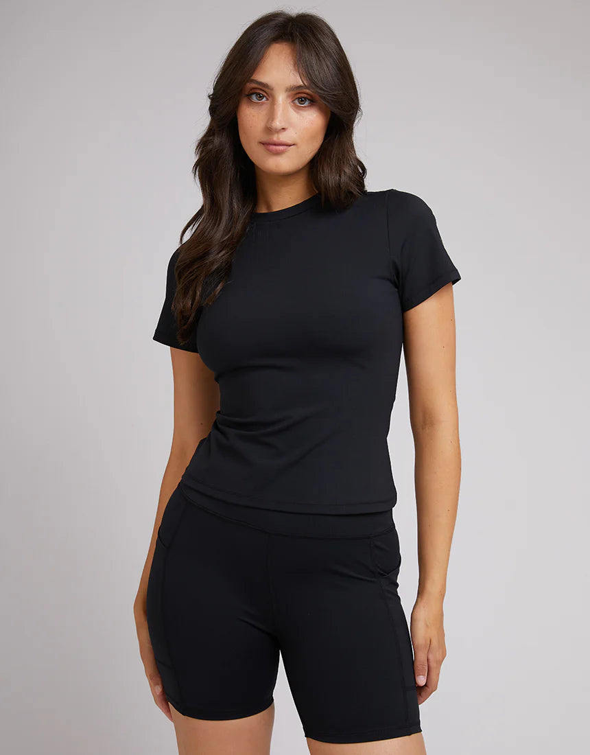 ALL ABOUT EVE Active Baby Womens Tee - Black