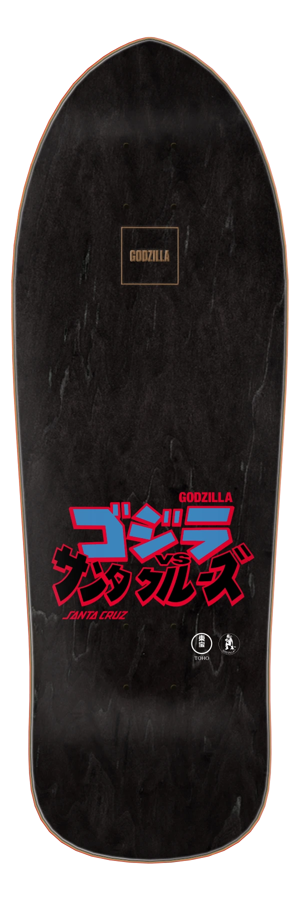 SANTA CRUZ x GODZILLA Jr Natas 9.89 X 29.82 Cruiser Deck - Black