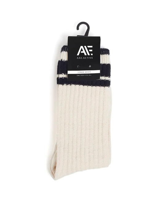 ALL ABOUT EVE Active Womens 2pk Crew Socks - Natural