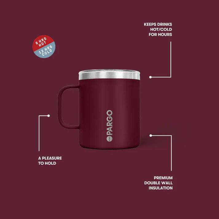 PARGO 12oz Insulated Mug - Wild Cherry