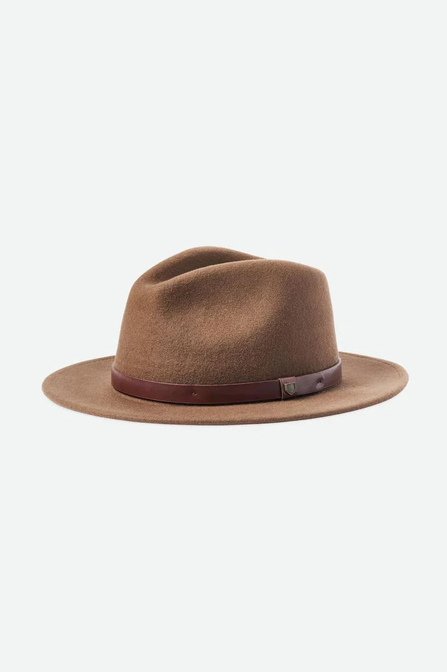 BRIXTON Messer Fedora - Dark Earth