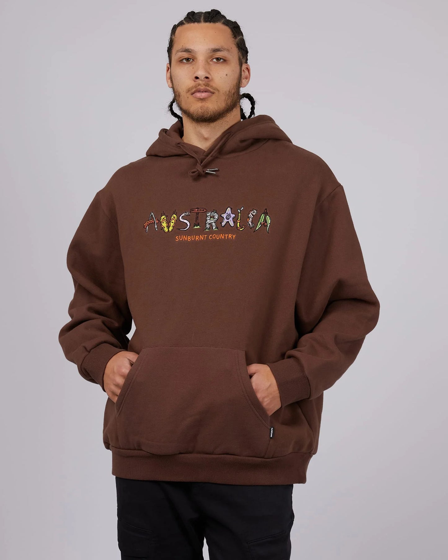 ST GOLIATH Australia Mens Hoodie - Brown