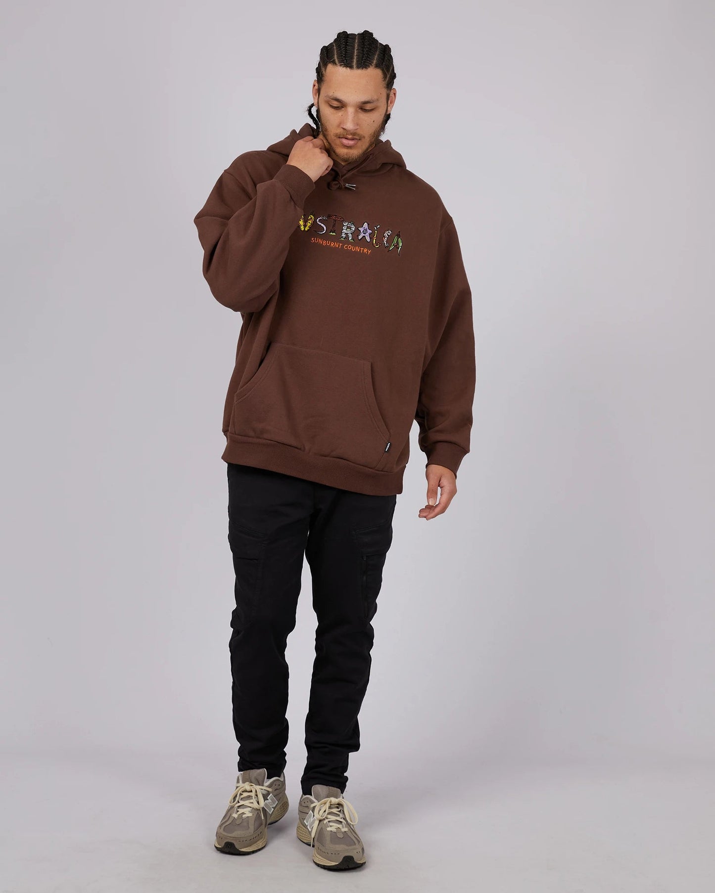 ST GOLIATH Australia Mens Hoodie - Brown