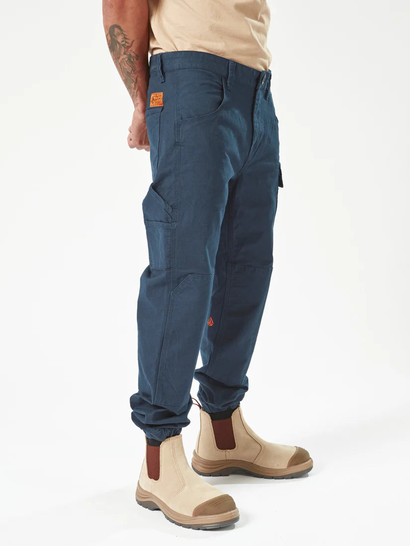 VOLCOM Caliper Mens Cuffed Work Pant - Navy