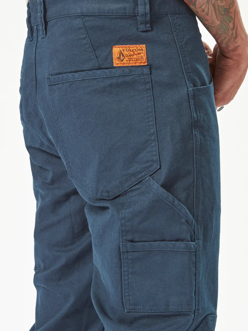 VOLCOM Caliper Mens Cuffed Work Pant - Navy