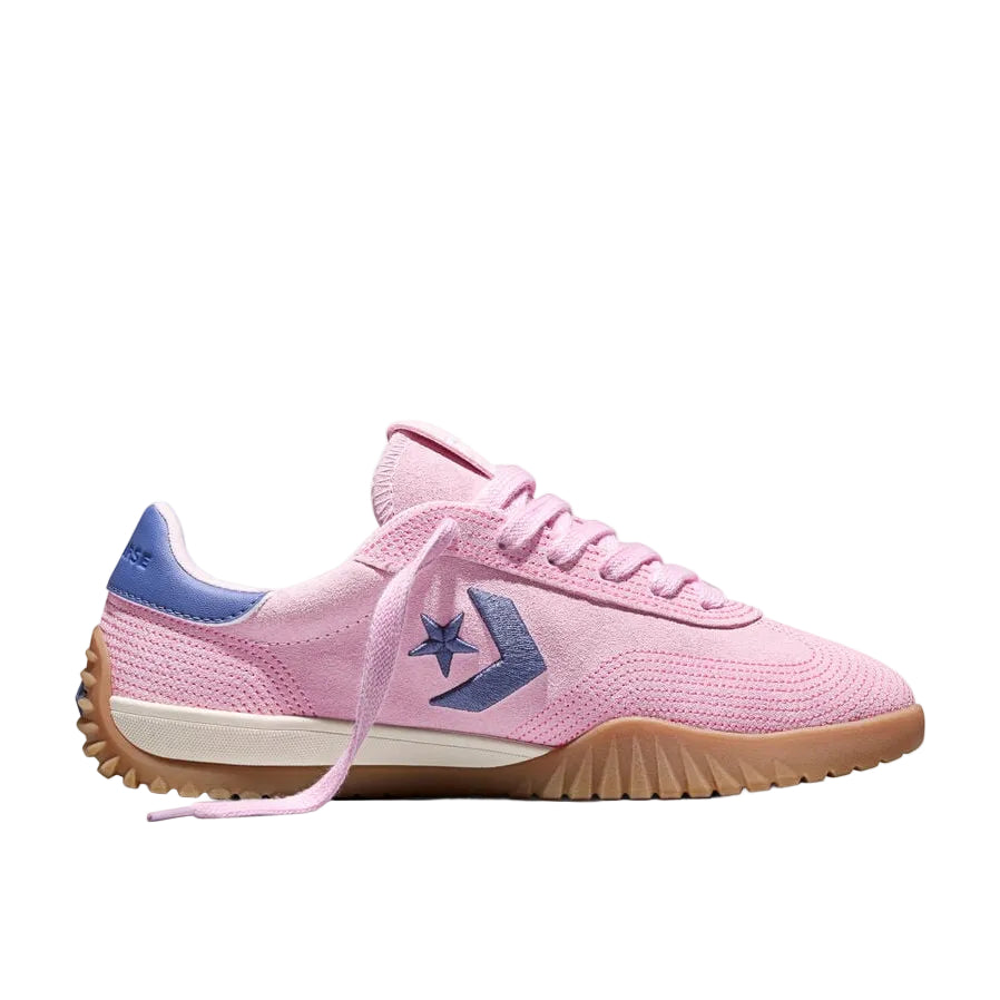 CONVERSE Run Star Trainer Stitched Suede Low Shoe - New Found Bloom/Pink/Indigo Storm
