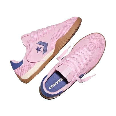CONVERSE Run Star Trainer Stitched Suede Low Shoe - New Found Bloom/Pink/Indigo Storm