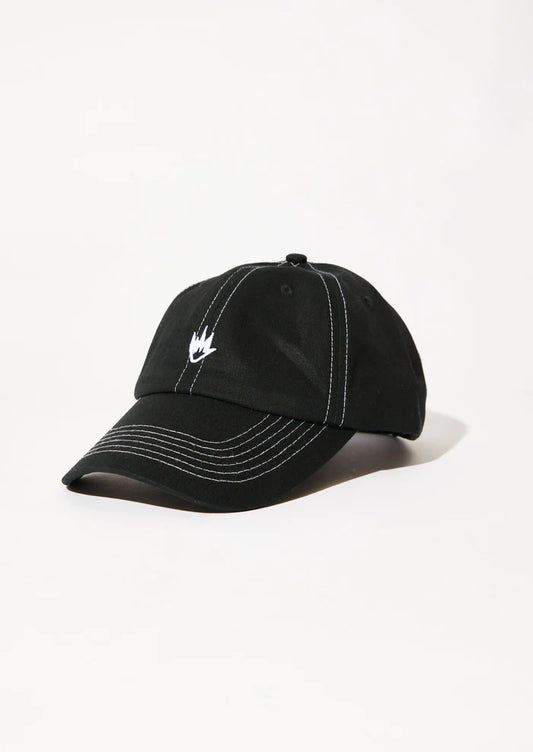 AFENDS Core Recycled 6 Panel Strapback Cap - Black
