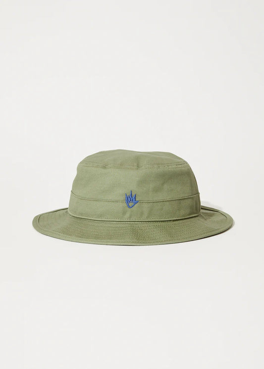 AFENDS Flame Bucket Hat - Olive