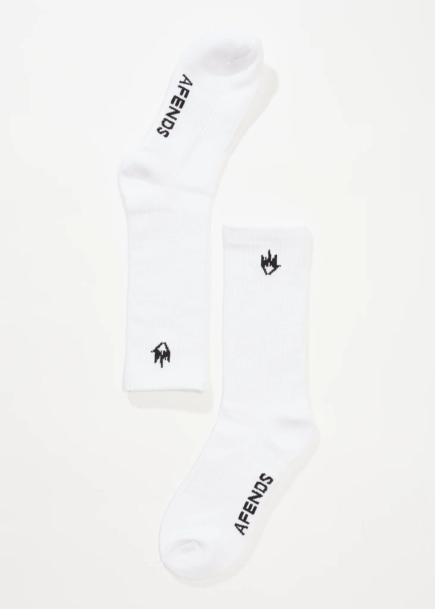 AFENDS Flame 3pk Socks - White