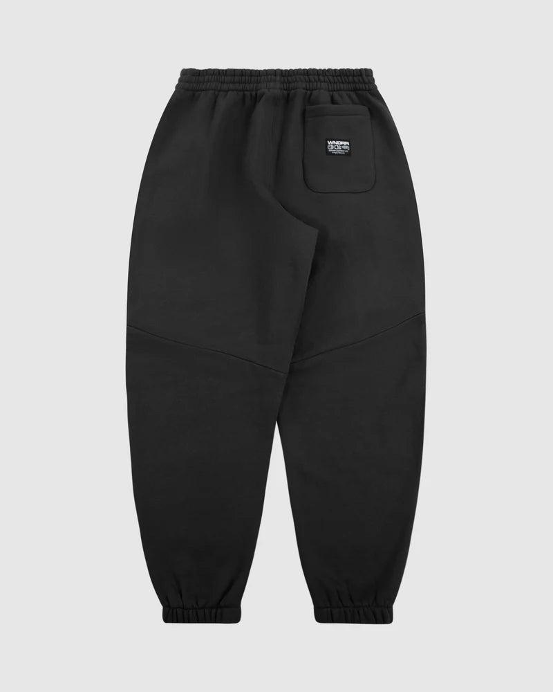 WNDRR Halo Mens Baggy Trackpant - Faded Black