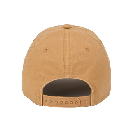 GILROY CO Great Northern Front Patch Distressed Ball Park Strapback Cap - Dark Sand