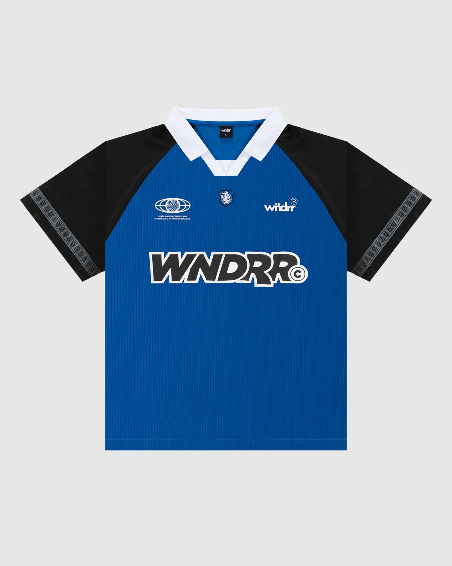 WNDRR Shodo Mens Football Jersey - Blue/Black