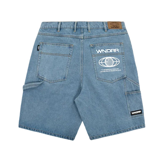 WNDRR Booster Mens Denim Short - Washed Blue