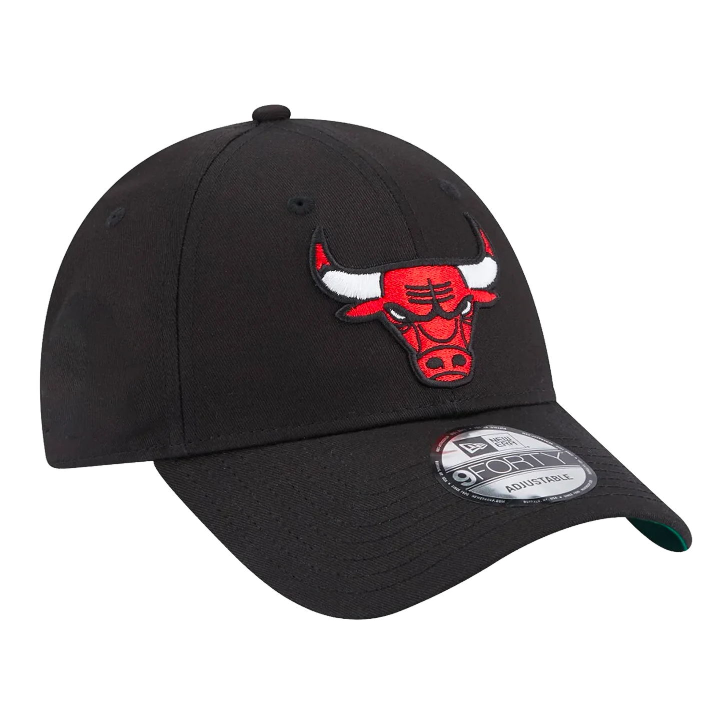 NEW ERA Chicago Bulls 9FORTY Strapback Cap - Black/Team