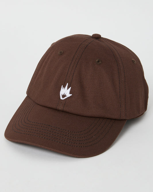 AFENDS Core Recycled 6 Panel Strapback Cap - Coffee