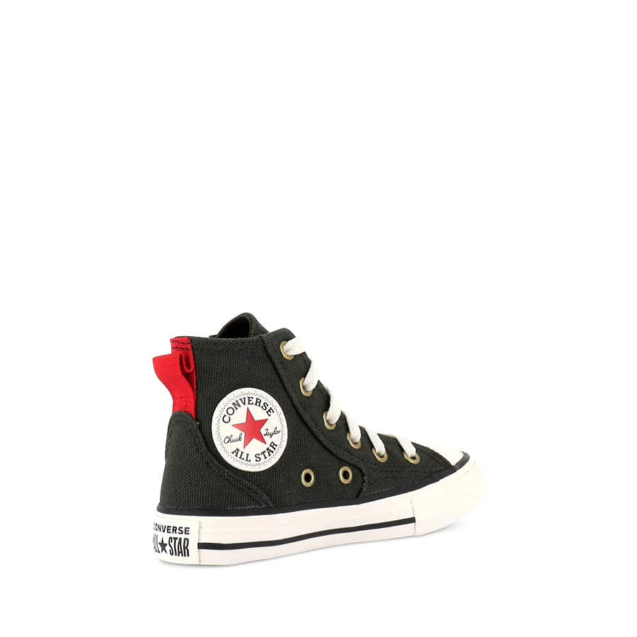 CONVERSE Chuck Taylor All Star MFG Craft Youth Hi Shoe - Forest Shelter/Egret/Red
